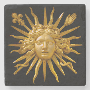 Symbool van Louis XIV de Sun King Stenen Onderzetter