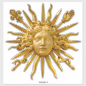 Symbool van Louis XIV de Sun King Sticker (Vel)
