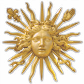 Symbool van Louis XIV de Sun King Sticker (Voorkant)