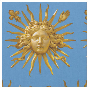 Symbool van Louis XIV de Sun King Stof