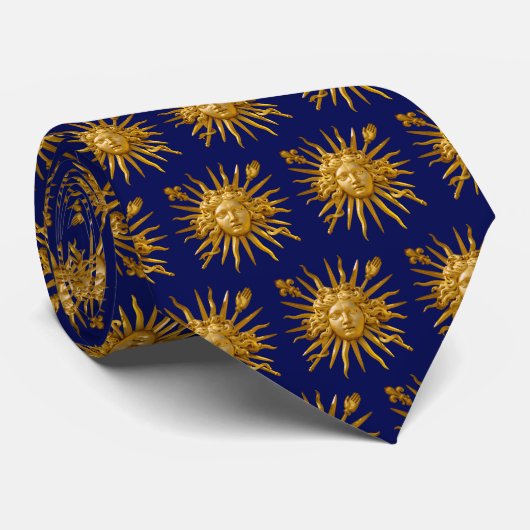 Symbool van Louis XIV de Sun King Stropdas (Opgerold)