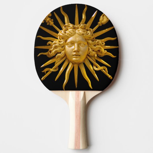 Symbool van Louis XIV de Sun King Tafeltennisbatje (Voorkant)