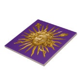 Symbool van Louis XIV de Sun King Tegeltje (Zijkant)
