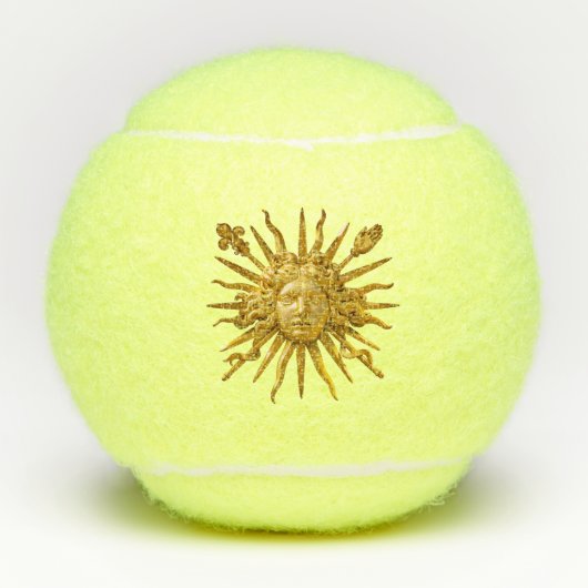 Symbool van Louis XIV de Sun King Tennisballen (Voorkant)