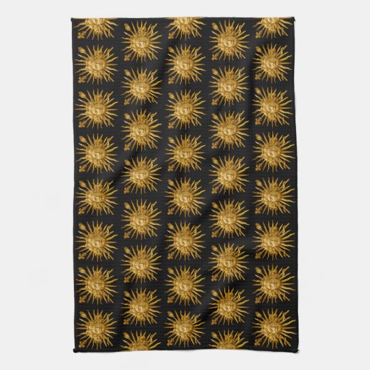 Symbool van Louis XIV de Sun King Theedoek (Verticaal)