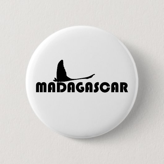 Symbool van Madagaskar - Comet Moth Ronde Button 5,7 Cm (Voorkant)