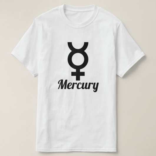 Symbool van Mercurius T-shirt (Design voorkant)