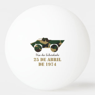 Symbool van militaire voertuigen van 25 april Revo Pingpongbal