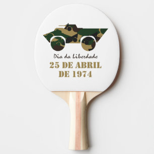 Symbool van militaire voertuigen van 25 april Revo Tafeltennisbatje