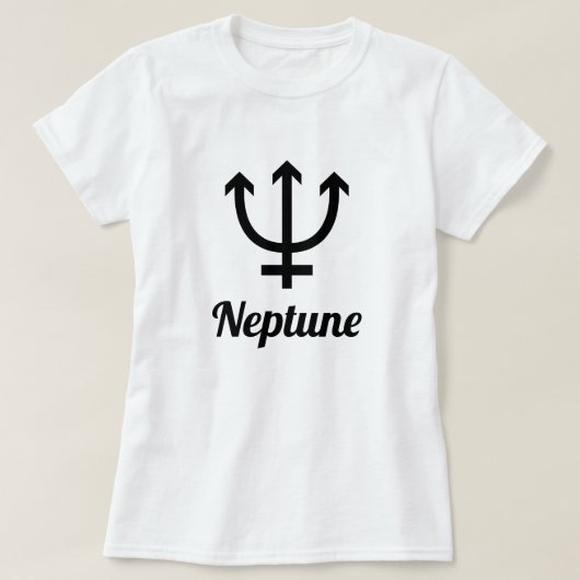 Symbool van Neptunus T-shirt (Design voorkant)