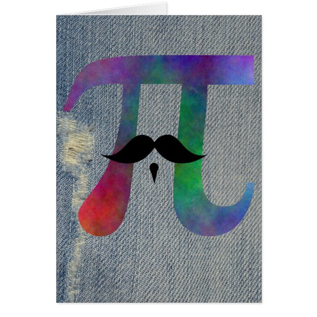 Symbool van Pi Mustache (Voorkant)