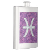 Symbool van Pisces Zodiac op Fuchsia Digital Camo Flacon (Rechts)