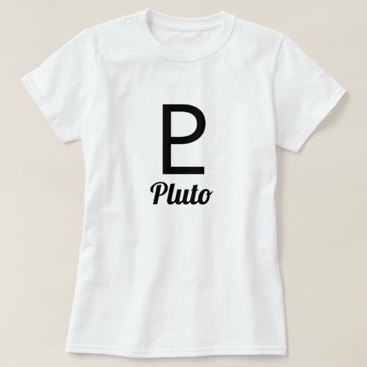 Symbool van Pluto T-shirt (Design voorkant)