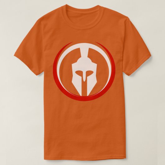 Symbool van Red moon Spartan T-shirt (Design voorkant)
