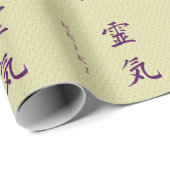 Symbool van Reiki in het Paars Cadeaupapier (Rol Hoek)
