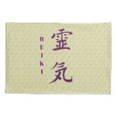 Symbool van Reiki in het Paars Kussensloop (Achterkant)