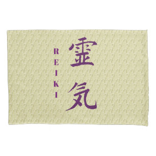 Symbool van Reiki in het Paars Kussensloop