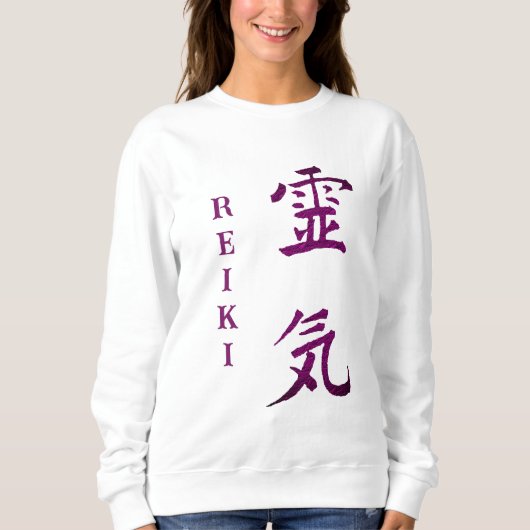 Symbool van Reiki in het Paars Trui (Voorkant)