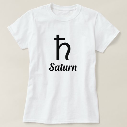 Symbool van Saturnus T-shirt (Design voorkant)