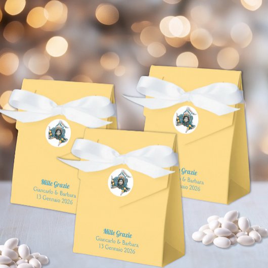 Symbool van Sicilië Trinacria Medusa Geel Siciliaa Bedankdoosjes