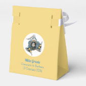 Symbool van Sicilië Trinacria Medusa Geel Siciliaa Bedankdoosjes (Achterkant)