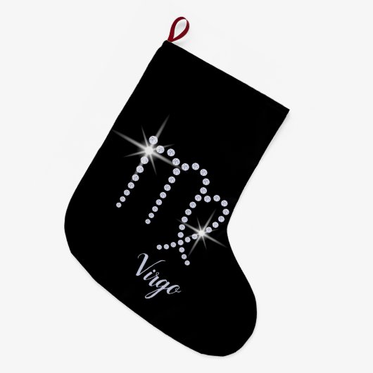 Symbool van Sparkly Diamonds Grote Kerstsok (Voorkant (Hangend))