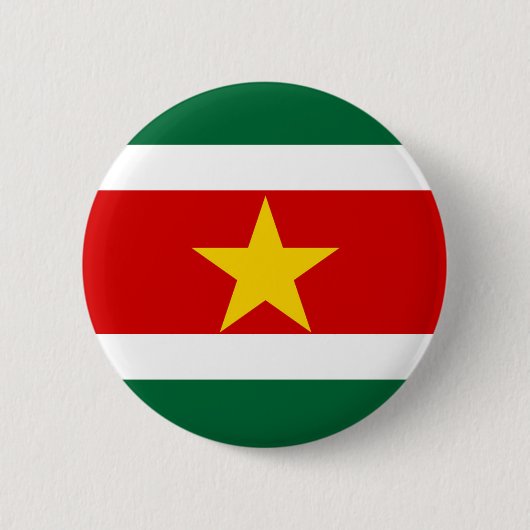 symbool van suriname surinam country ronde button 5,7 cm (Voorkant)
