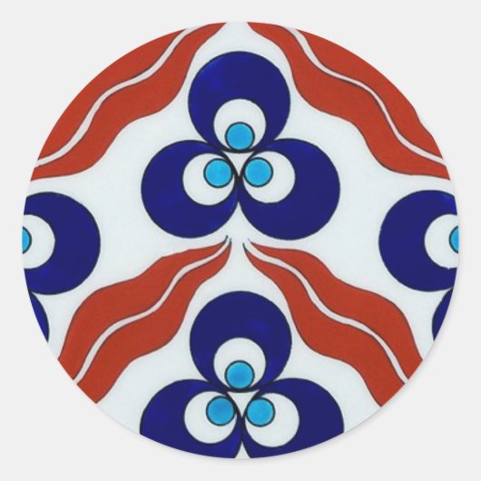 Symbool van vermogen/chin-teh-ma-nee ronde sticker (Voorkant)