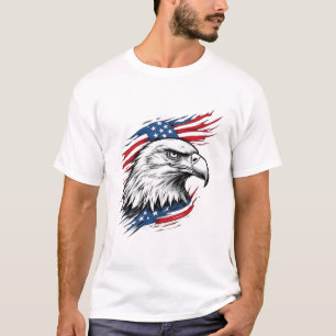 Symbool van vrijheid – Amerikaanse zeearend met de T-shirt