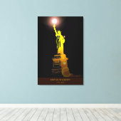 Symbool van Vrijheid: Statue of Liberty Canvas Pri (Insitu (Houten vloer))