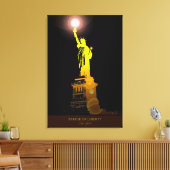 Symbool van Vrijheid: Statue of Liberty Canvas Pri Afdruk (Insitu (Woonkamer))