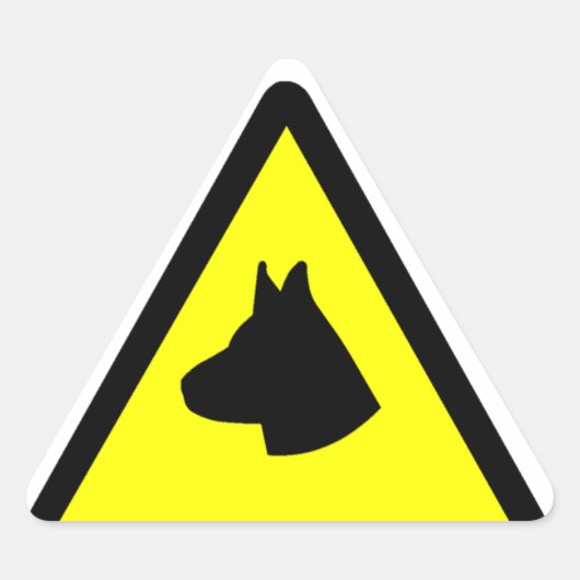 symbool van waakhond sticker (Voorkant)