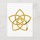 Symbool Venus Flower/GOLD Briefkaart (Voorkant)
