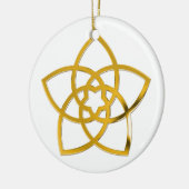 Symbool Venus Flower/GOLD Keramisch Ornament (Links)