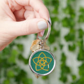 Symbool Venus Flower/GOLD Sleutelhanger (Hand)