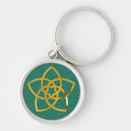 Symbool Venus Flower/GOLD Sleutelhanger (Voorkant)