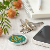 Symbool Venus Flower/GOLD Sleutelhanger (Zijkant)