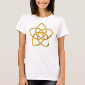 Symbool Venus Flower/GOLD T-shirt (Voorkant)