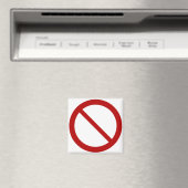 Symbool Verbod of Verbod Magneet (Insitu (Vaatwasser))