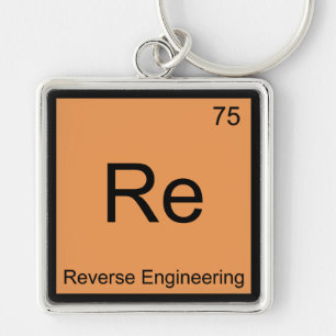 Symbool vernieuwend element chemie techniek sleutelhanger