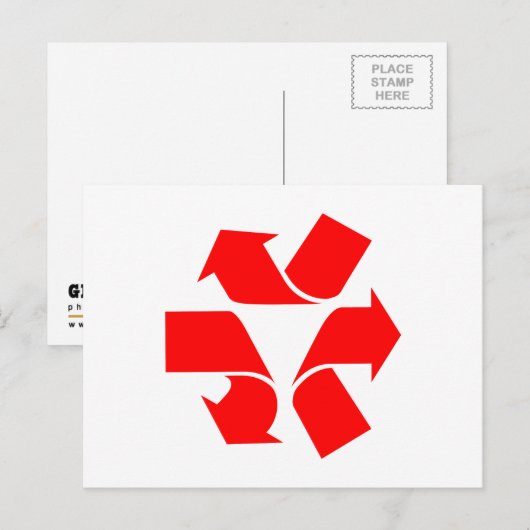 Symbool verwijderen briefkaart (Voorkant / Achterkant)