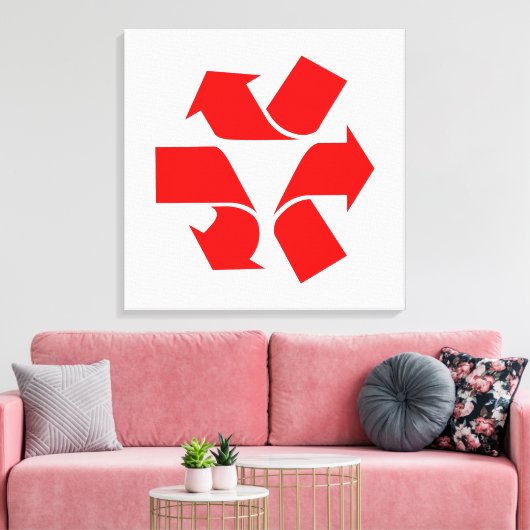 Symbool verwijderen canvas afdruk (Insitu (Woonkamer))