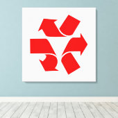 Symbool verwijderen canvas afdruk (Insitu (Houten vloer))