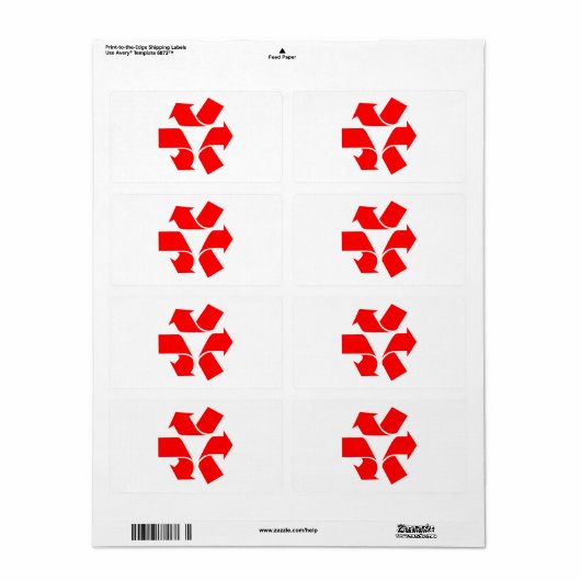 Symbool verwijderen etiket (Full Sheet)