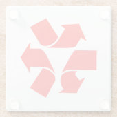 Symbool verwijderen glazen onderzetter (Achterkant)