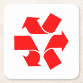 Symbool verwijderen kartonnen onderzetters (Voorkant)