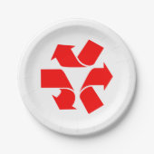 Symbool verwijderen papieren bordje (Voorkant)