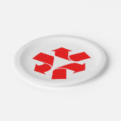 Symbool verwijderen papieren bordje (Gekanteld)