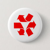 Symbool verwijderen ronde button 5,7 cm (Voorkant)