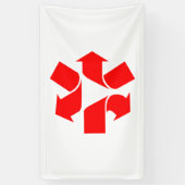 Symbool verwijderen spandoek (Verticaal)